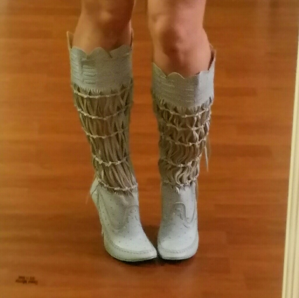 Knee-high vintage boots